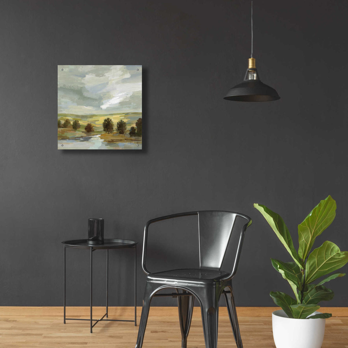 Epic Art 'Country Landscape' by Silvia Vassileva, Acrylic Glass Wall Art,24x24