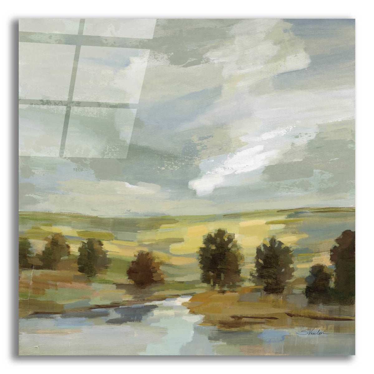 Epic Art 'Country Landscape' by Silvia Vassileva, Acrylic Glass Wall Art