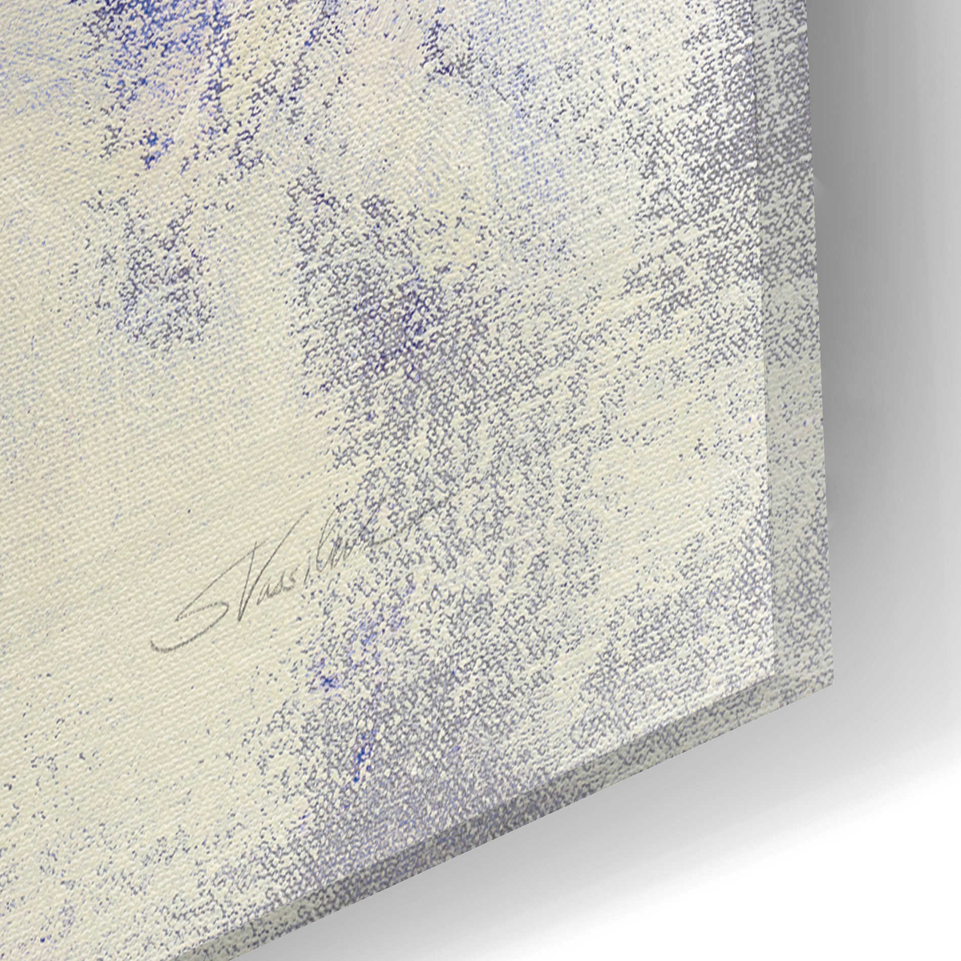 Epic Art 'Sparkle Abstract II Blue' by Silvia Vassileva, Acrylic Glass Wall Art,12x12