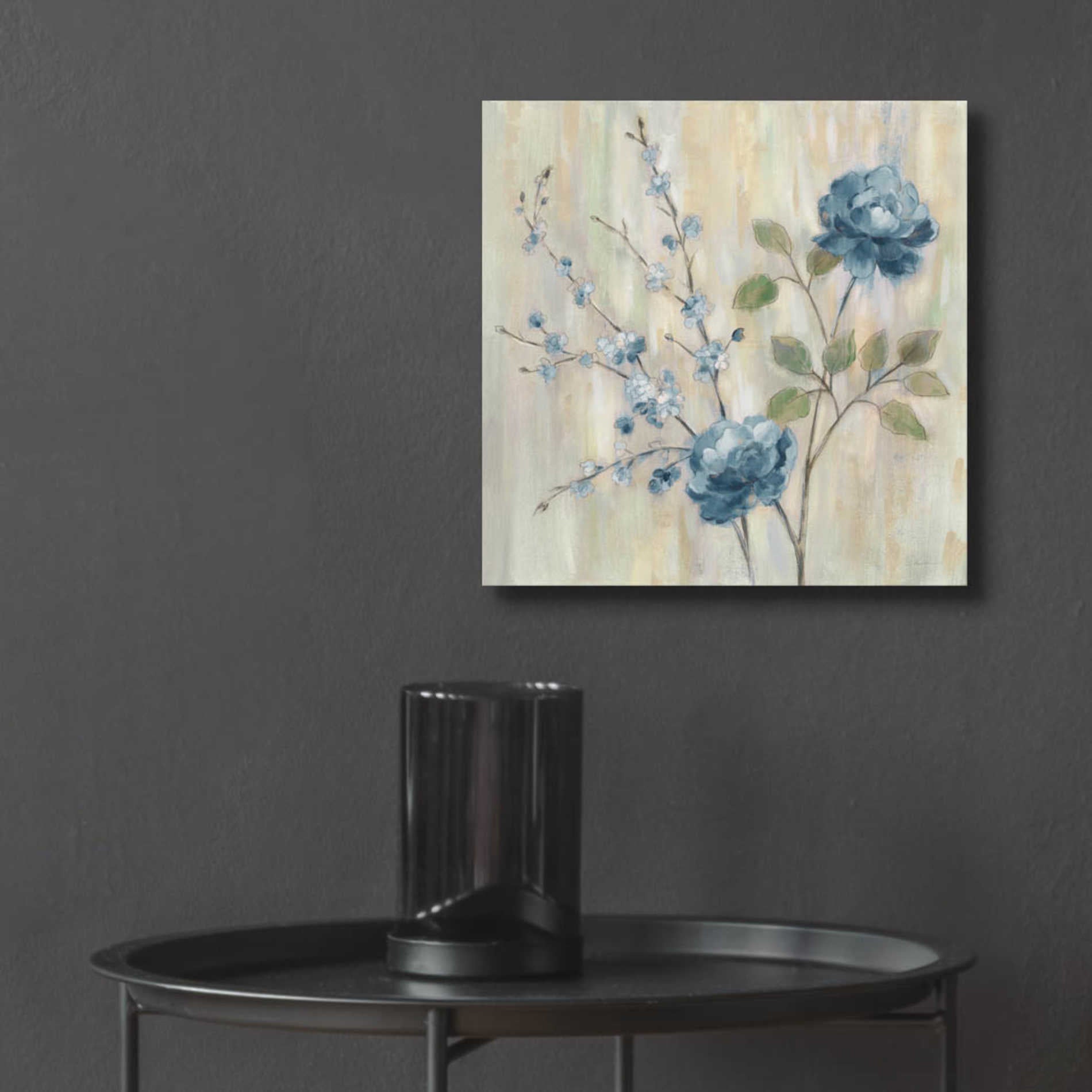 Epic Art 'Contemporary Chinoiserie Blue' by Silvia Vassileva, Acrylic Glass Wall Art,12x12