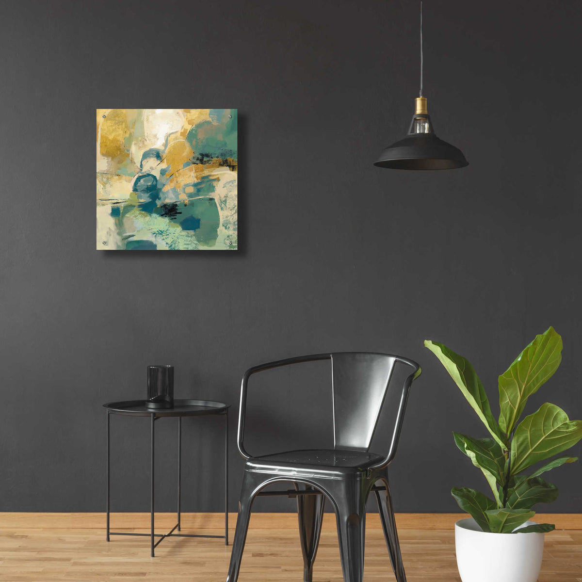 Epic Art 'Mid Mod Mood Blue' by Silvia Vassileva, Acrylic Glass Wall Art,24x24