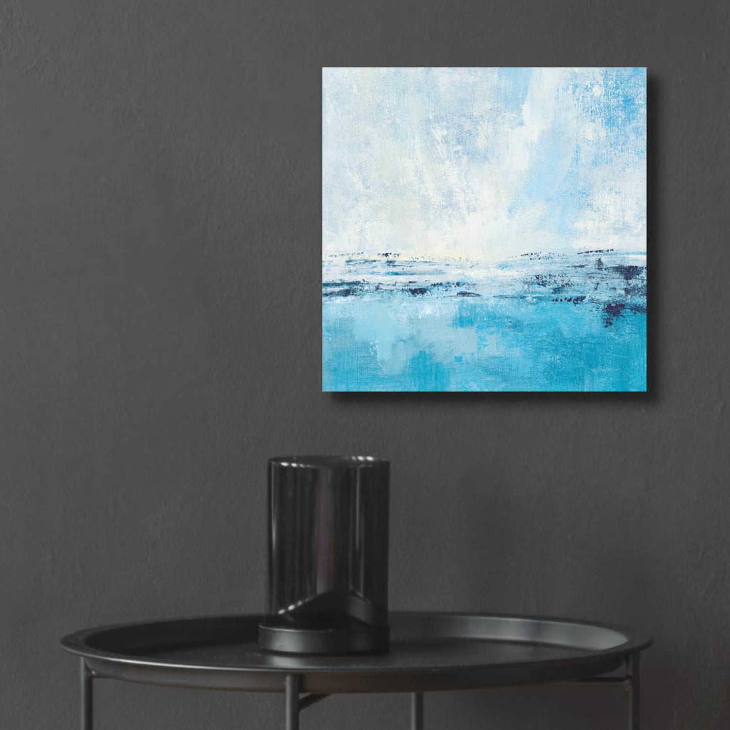 Epic Art 'Coastal View I Aqua' by Silvia Vassileva, Acrylic Glass Wall Art,12x12