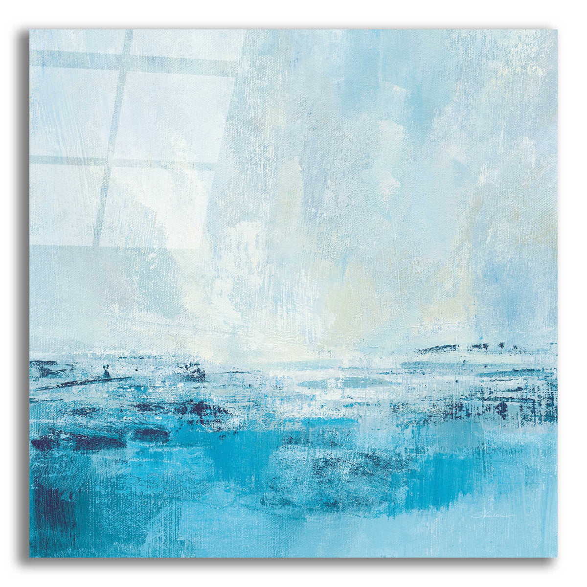 Epic Art 'Coastal View II Aqua' by Silvia Vassileva, Acrylic Glass Wall Art