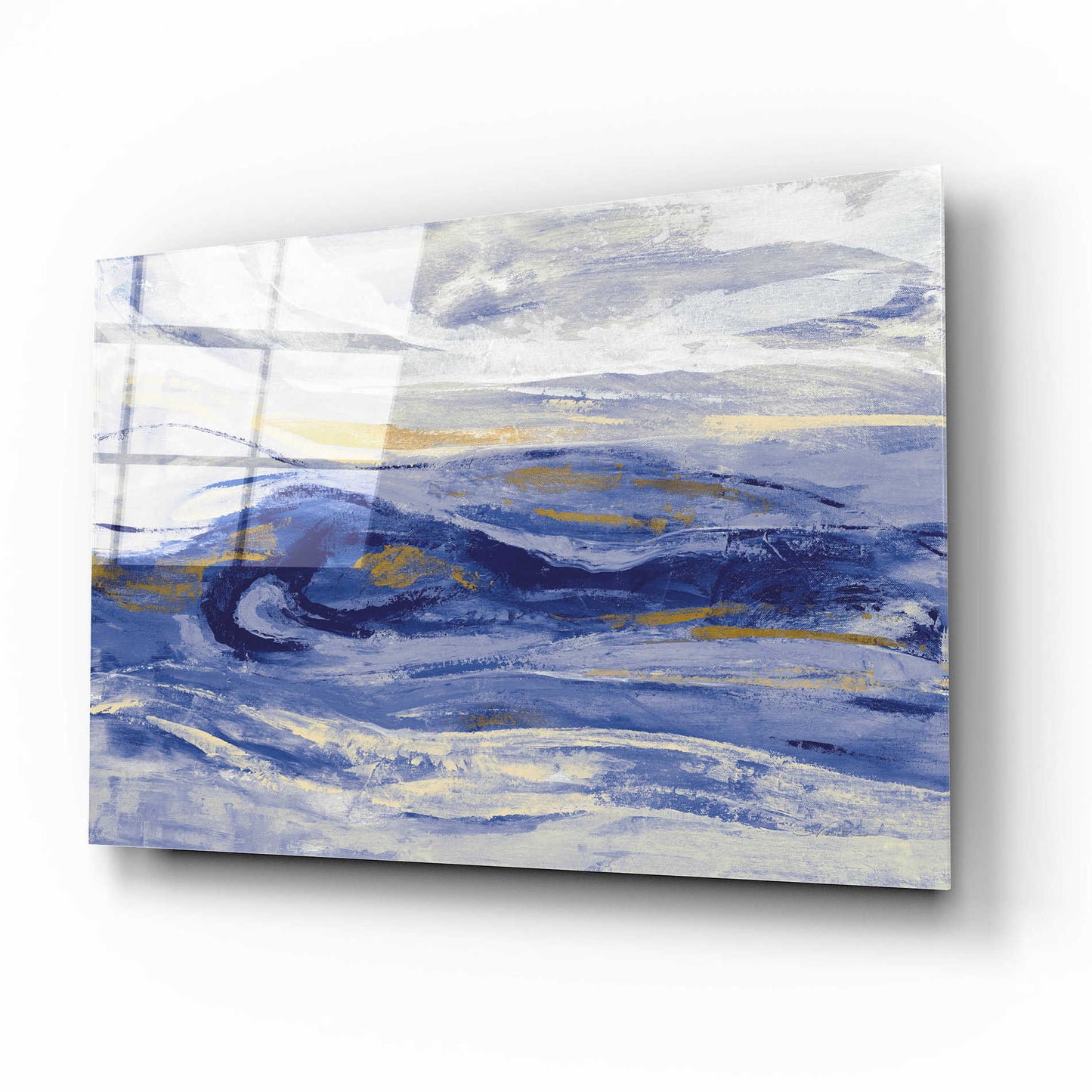 Epic Art 'Estuary Blue' by Silvia Vassileva, Acrylic Glass Wall Art,16x12