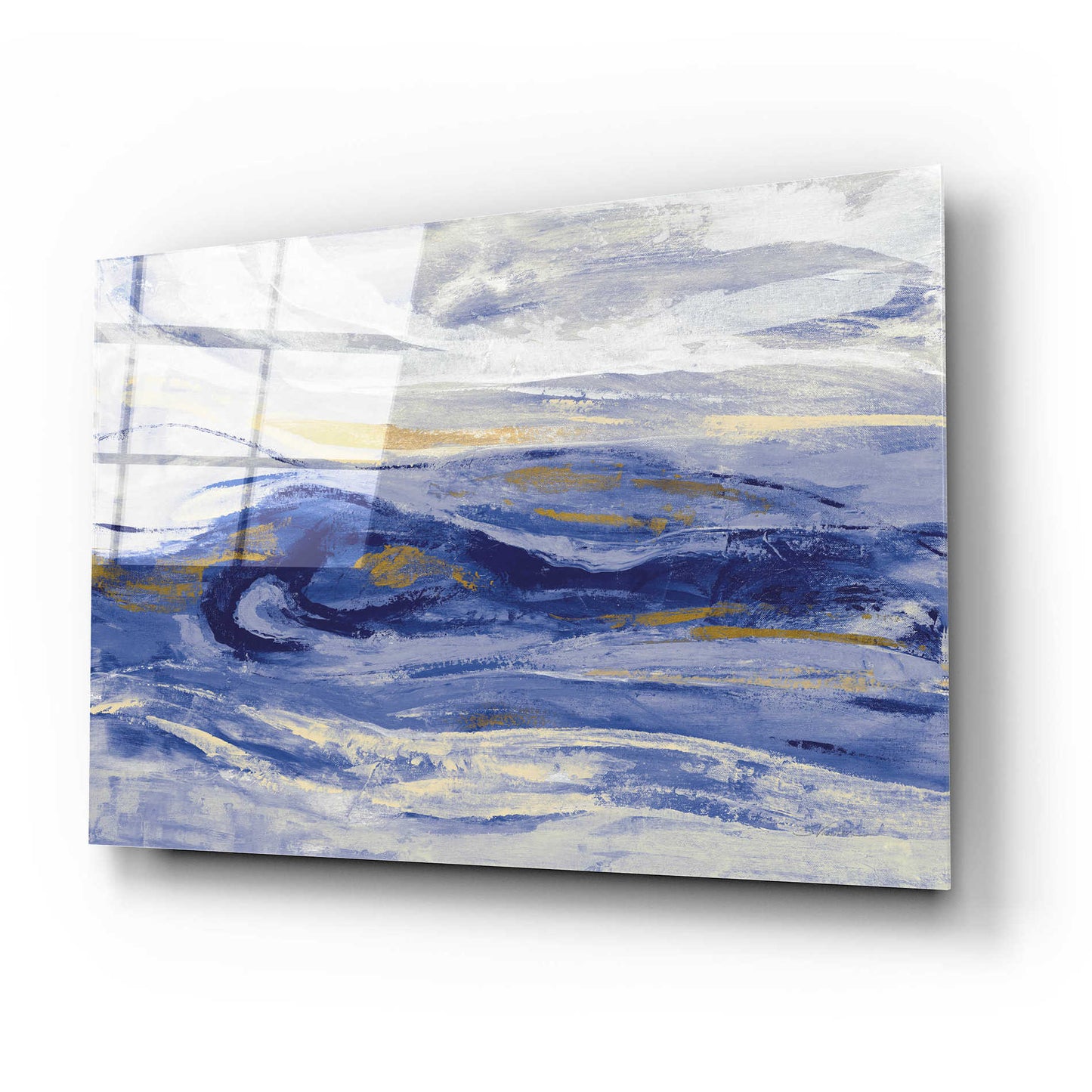 Epic Art 'Estuary Blue' by Silvia Vassileva, Acrylic Glass Wall Art,24x16