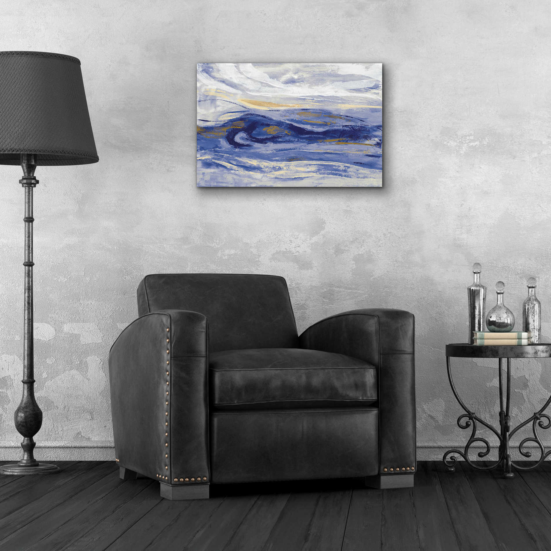 Epic Art 'Estuary Blue' by Silvia Vassileva, Acrylic Glass Wall Art,24x16