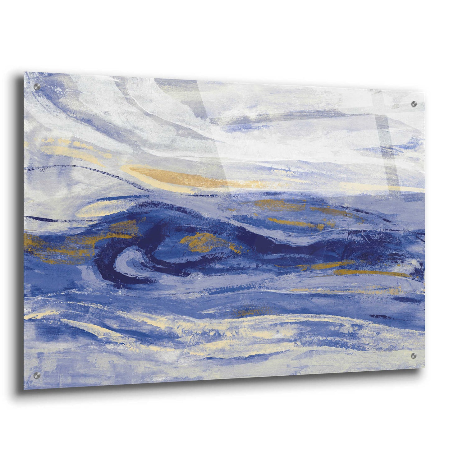 Epic Art 'Estuary Blue' by Silvia Vassileva, Acrylic Glass Wall Art,36x24