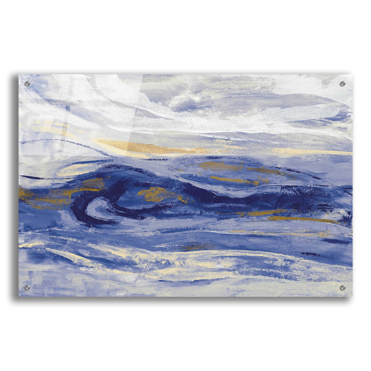 Epic Art 'Estuary Blue' by Silvia Vassileva, Acrylic Glass Wall Art,36x24