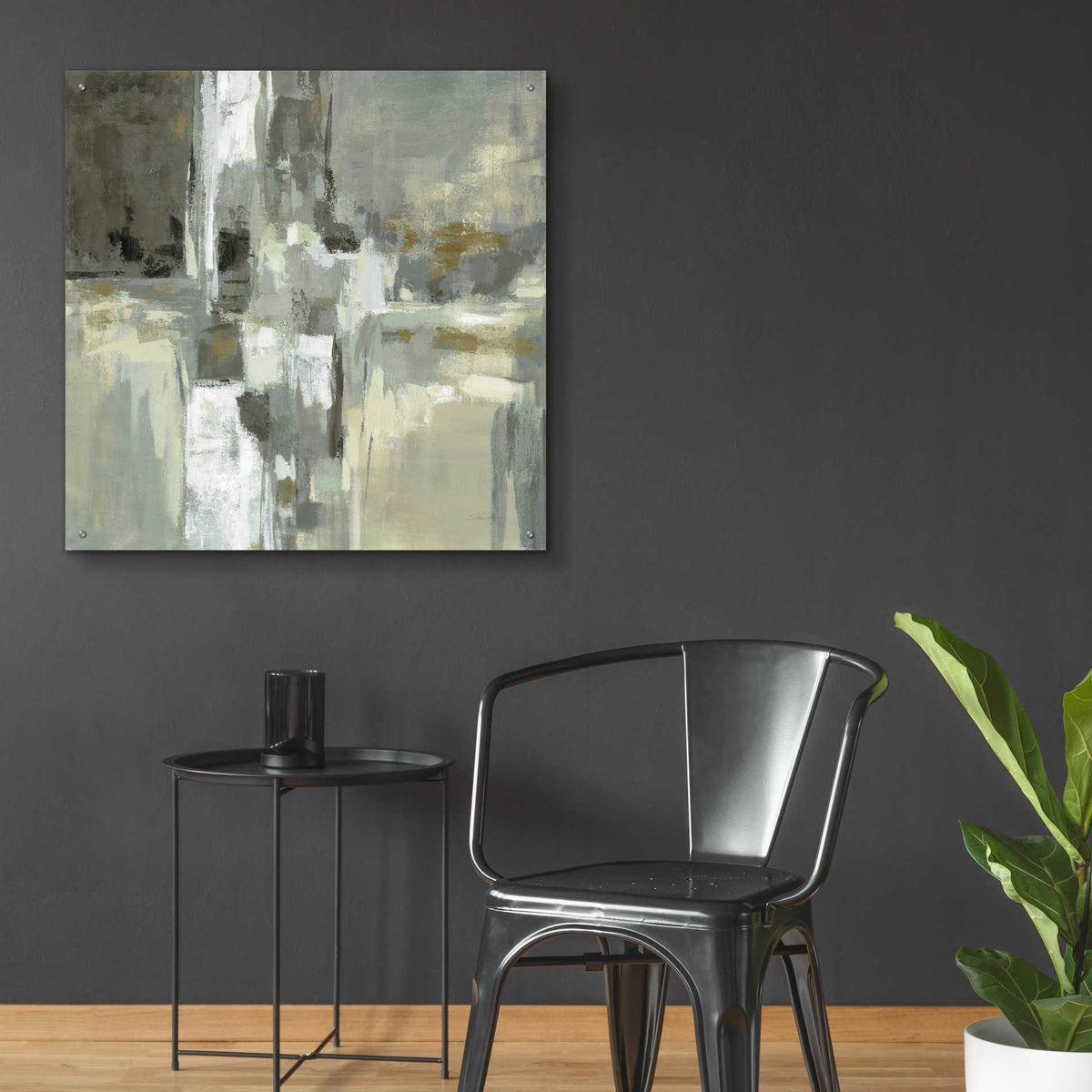 Epic Art 'Neutral Water' by Silvia Vassileva, Acrylic Glass Wall Art,36x36