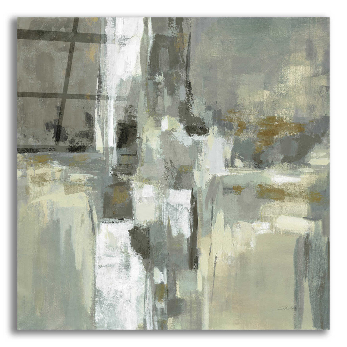 Epic Art 'Neutral Water' by Silvia Vassileva, Acrylic Glass Wall Art