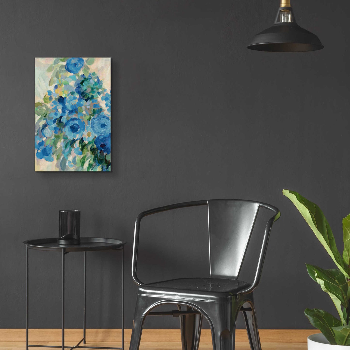 Epic Art 'Flower Market II Blue' by Silvia Vassileva, Acrylic Glass Wall Art,16x24