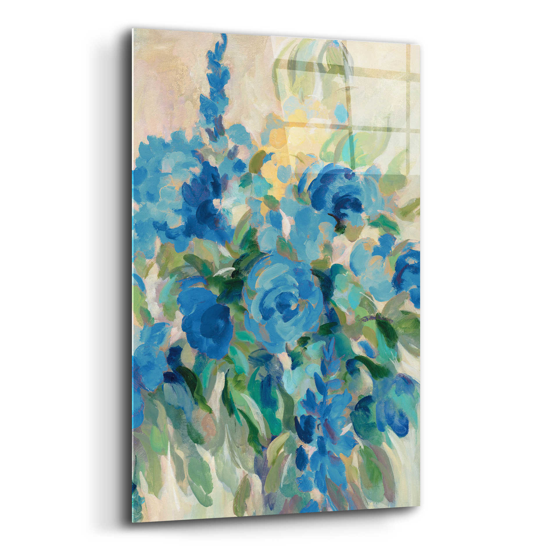 Epic Art 'Flower Market III Blue' by Silvia Vassileva, Acrylic Glass Wall Art,12x16