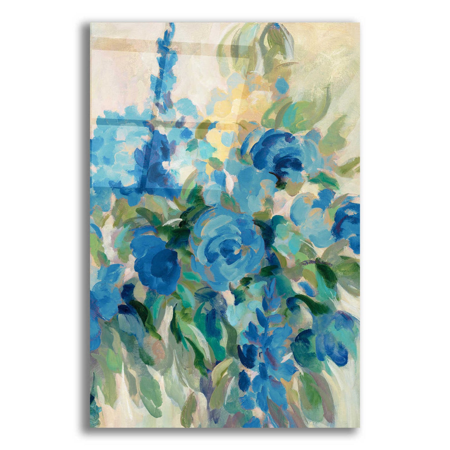 Epic Art 'Flower Market III Blue' by Silvia Vassileva, Acrylic Glass Wall Art,16x24