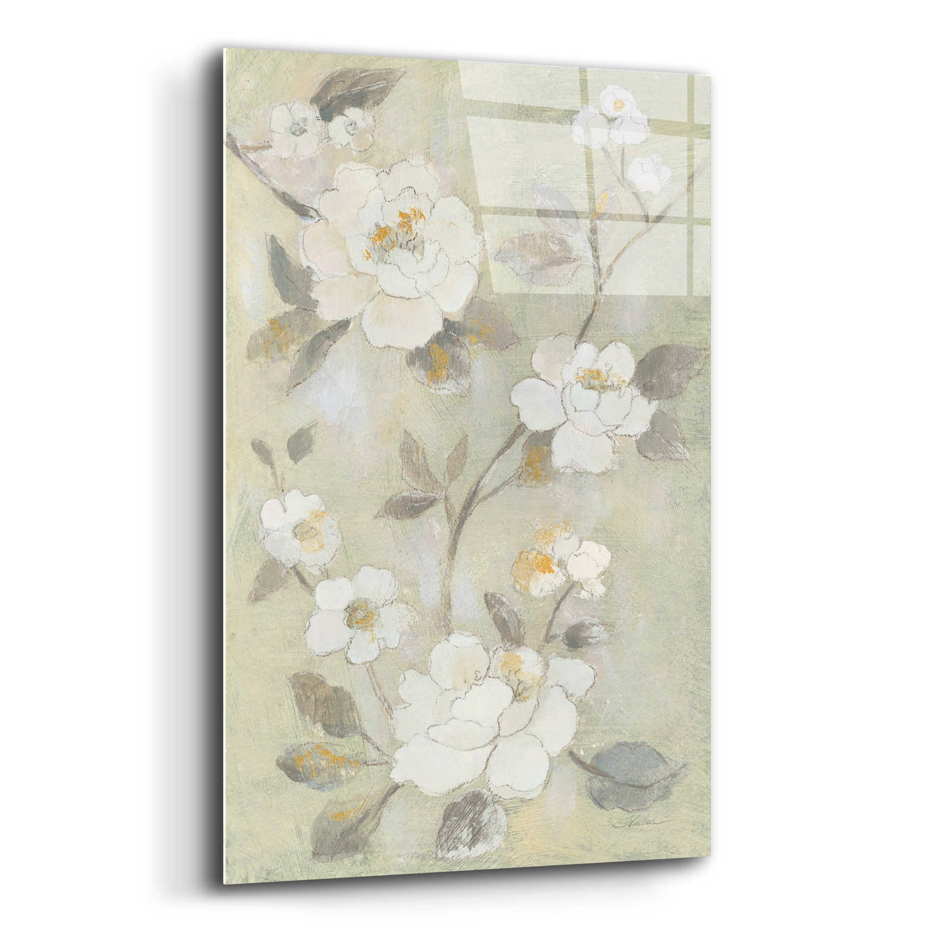 Epic Art 'Romantic Spring Flowers I White' by Silvia Vassileva, Acrylic Glass Wall Art,16x24