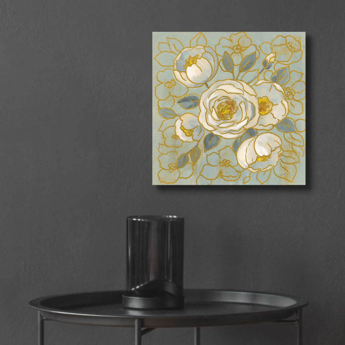 Epic Art 'Sage Floral II' by Silvia Vassileva, Acrylic Glass Wall Art,12x12