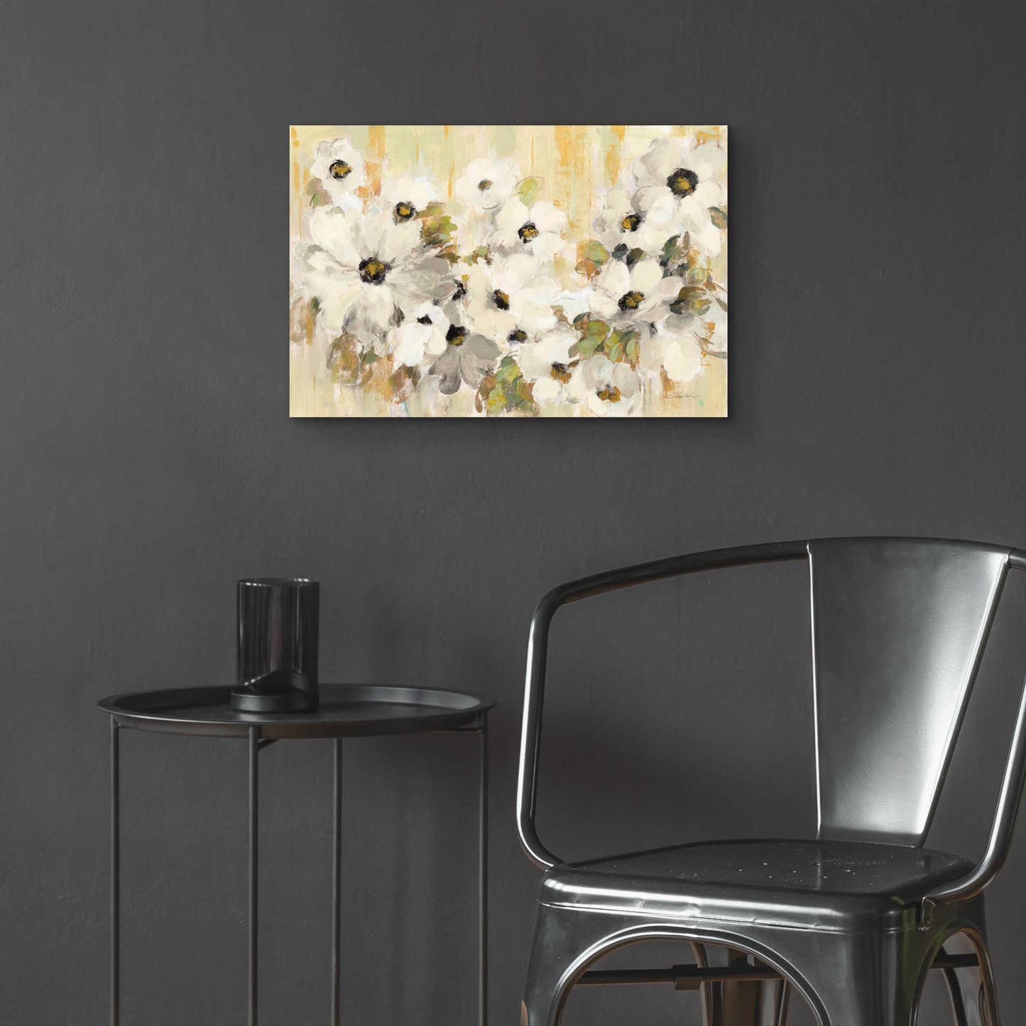 Epic Art 'White and Green Bloom' by Silvia Vassileva, Acrylic Glass Wall Art,24x16