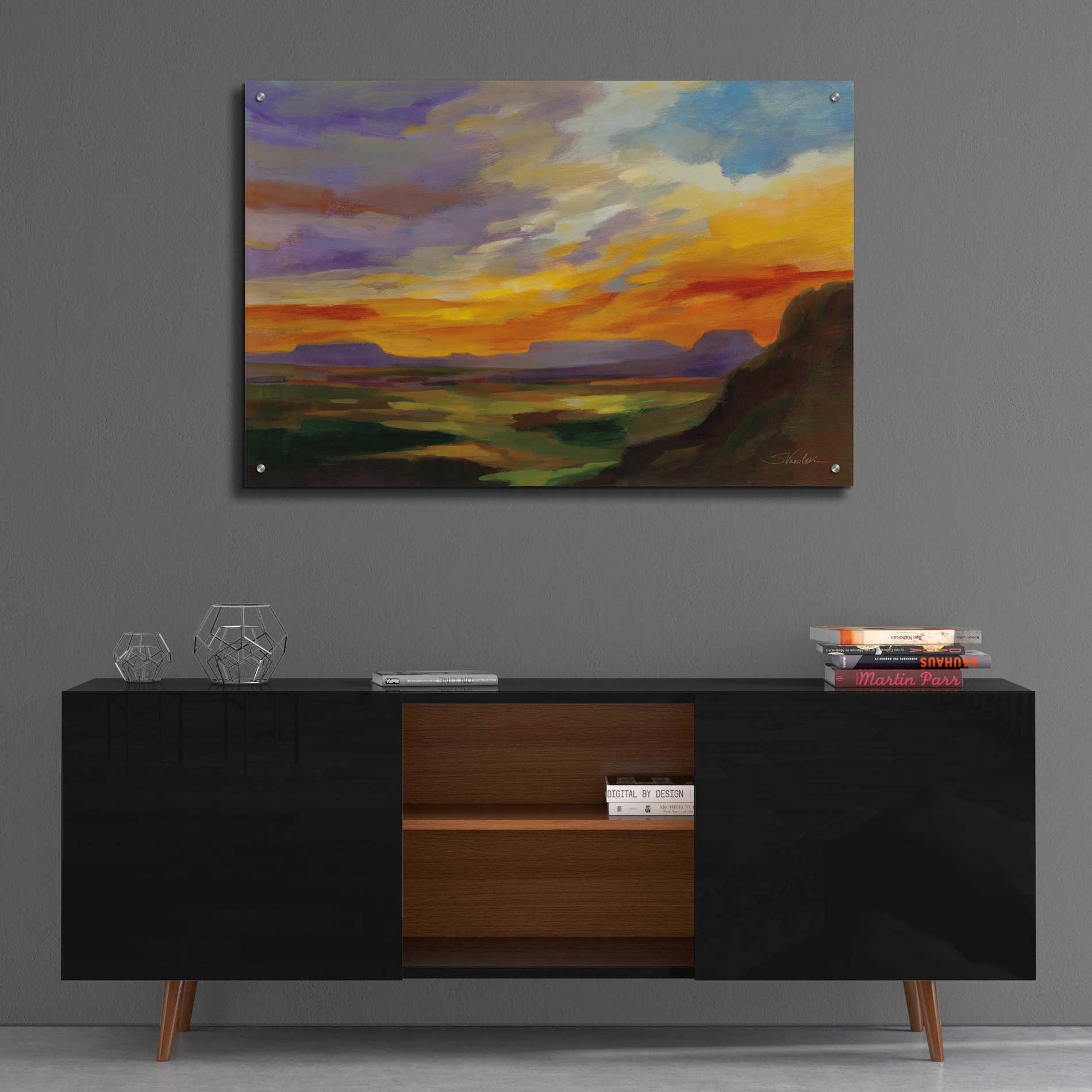 Epic Art 'Sonoran Desert Sunset' by Silvia Vassileva, Acrylic Glass Wall Art,36x24