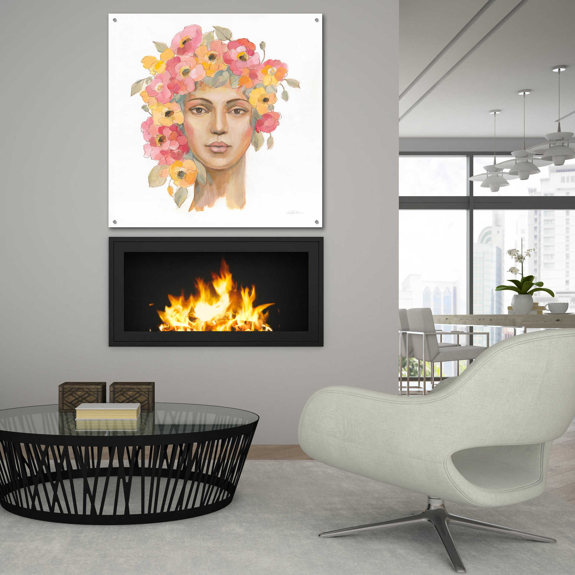 Epic Art 'International Woman I' by Silvia Vassileva, Acrylic Glass Wall Art,36x36