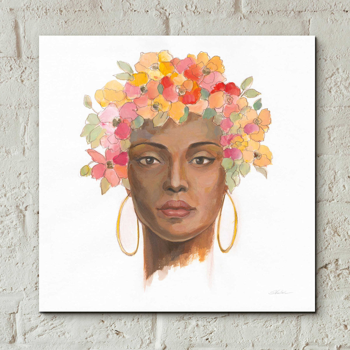 Epic Art 'International Woman II' by Silvia Vassileva, Acrylic Glass Wall Art,12x12