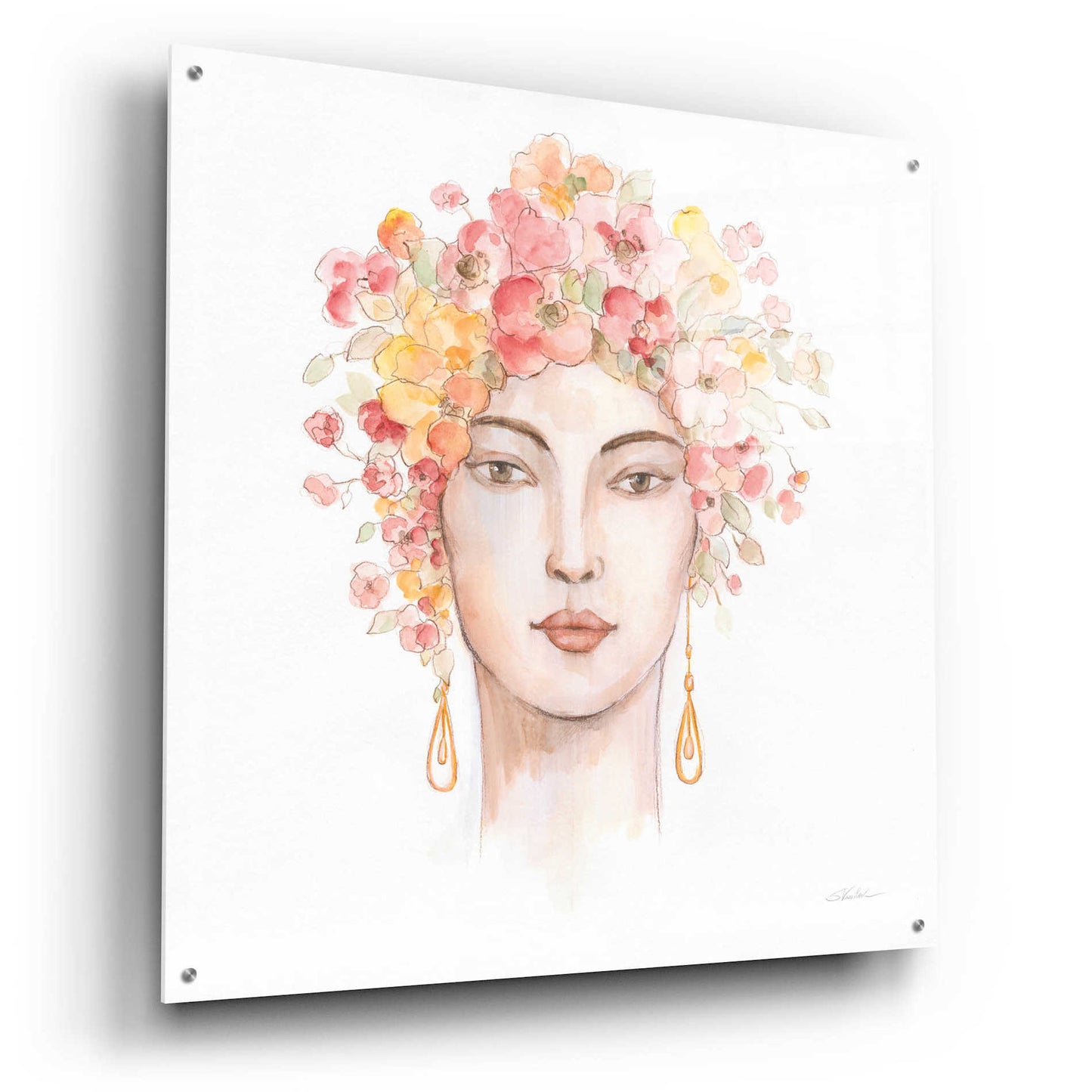 Epic Art 'International Woman III' by Silvia Vassileva, Acrylic Glass Wall Art,36x36