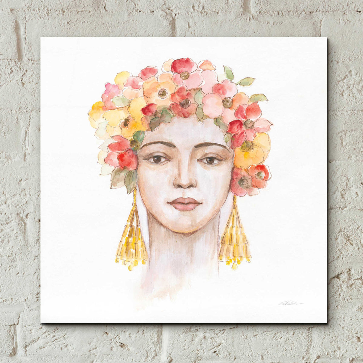 Epic Art 'International Woman IV' by Silvia Vassileva, Acrylic Glass Wall Art,12x12