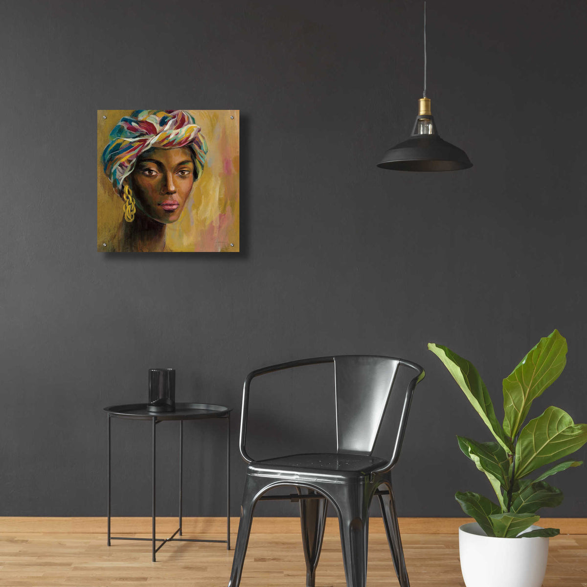 Epic Art 'African Face I' by Silvia Vassileva, Acrylic Glass Wall Art,24x24
