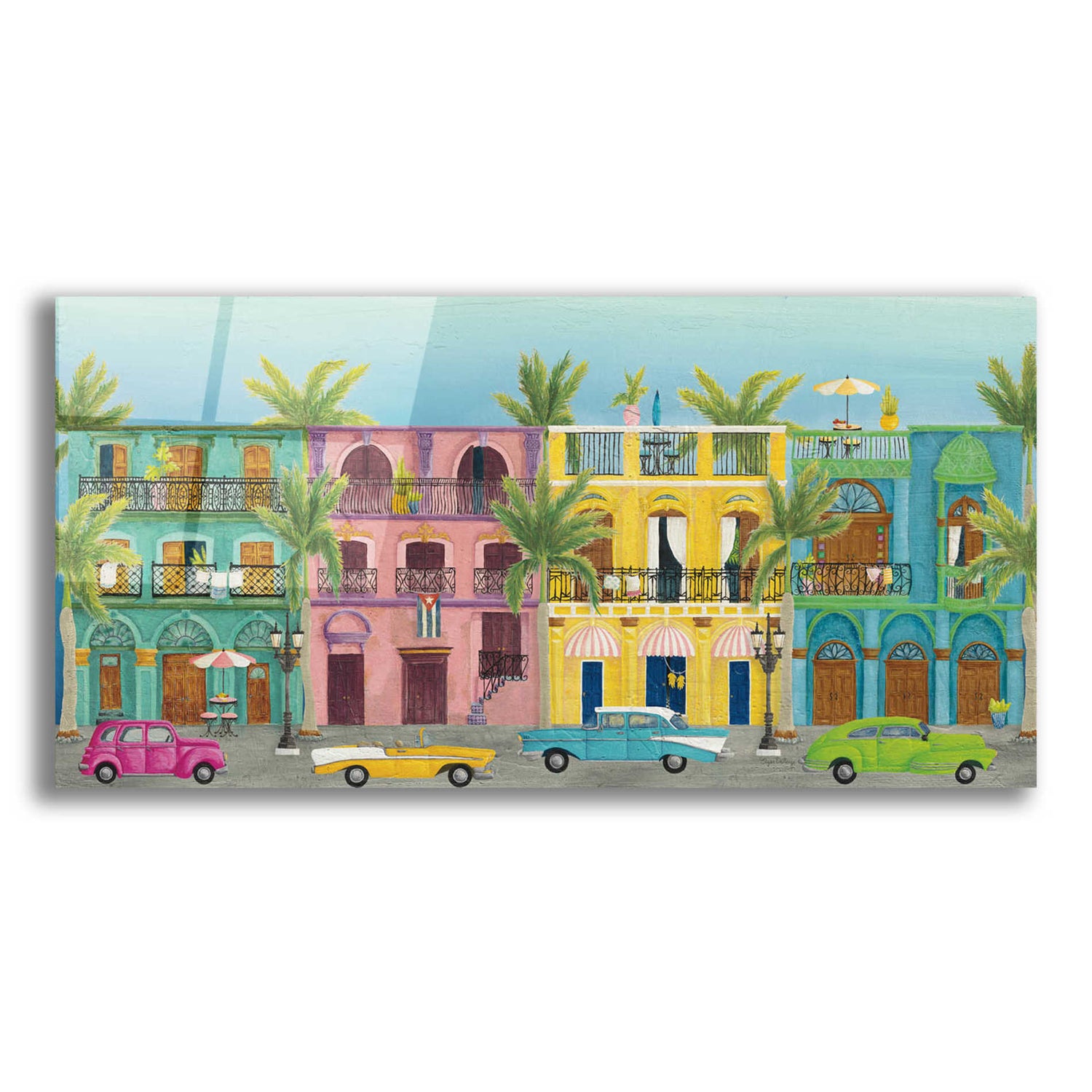 Epic Art 'Havana I' by Elyse DeNeige, Acrylic Glass Wall Art