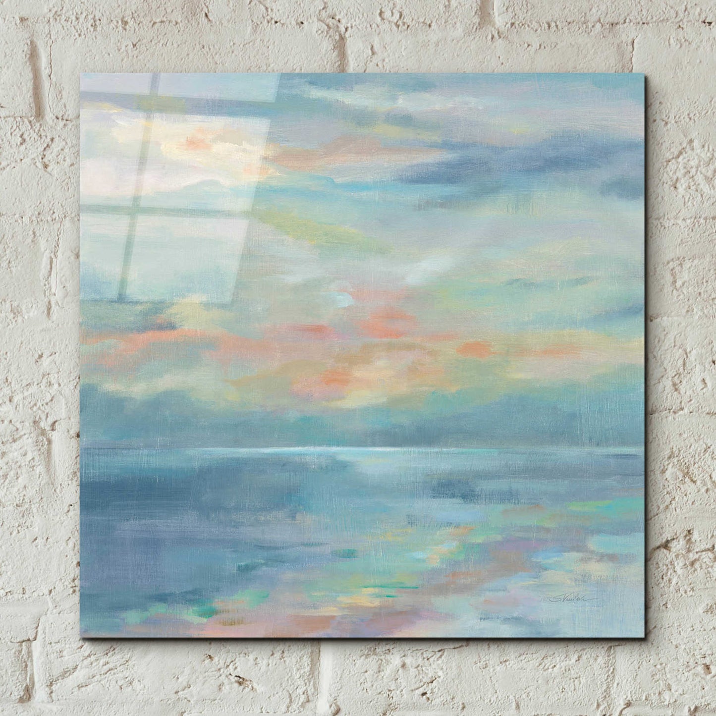 Epic Art 'June Morning by the Sea' by Silvia Vassileva, Acrylic Glass Wall Art,12x12