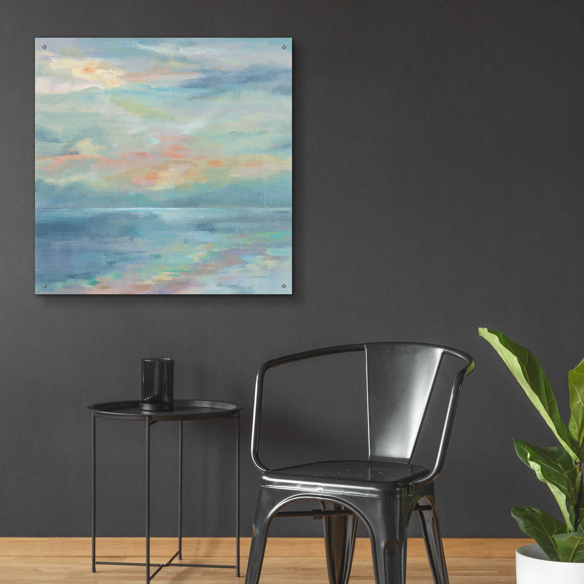 Epic Art 'June Morning by the Sea' by Silvia Vassileva, Acrylic Glass Wall Art,36x36