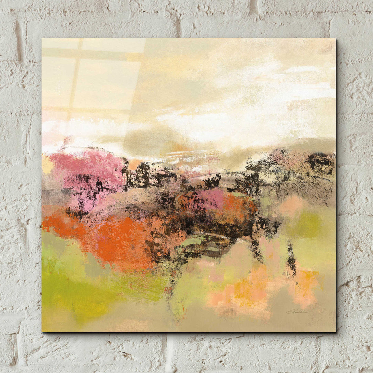 Epic Art 'Midsummer Meadow Path' by Silvia Vassileva, Acrylic Glass Wall Art,12x12