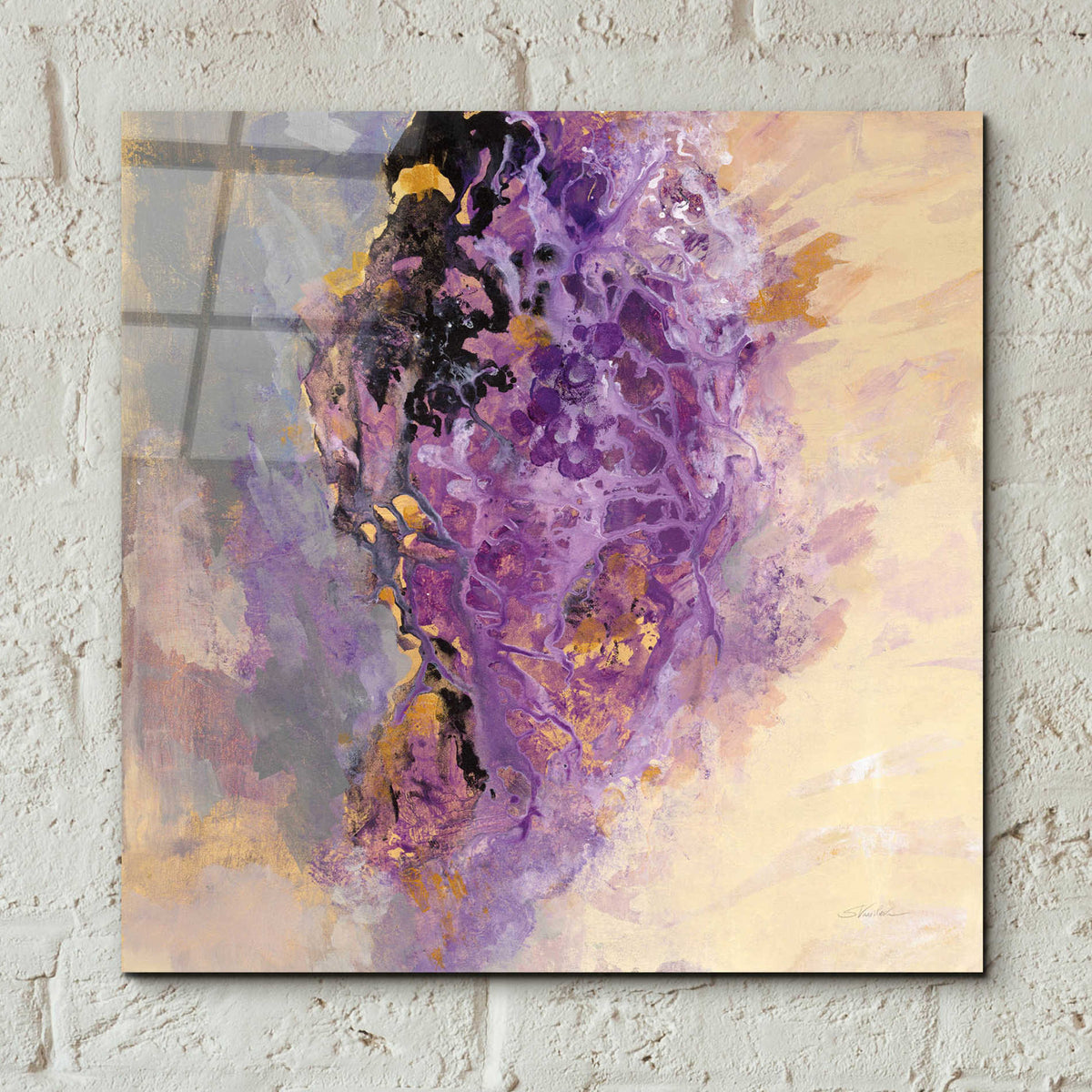 Epic Art 'Amethyst' by Silvia Vassileva, Acrylic Glass Wall Art,12x12