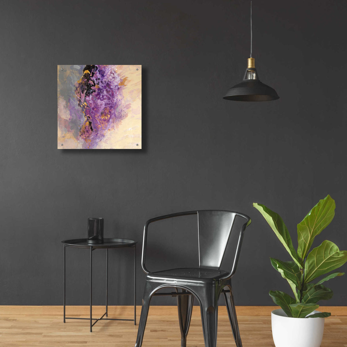 Epic Art 'Amethyst' by Silvia Vassileva, Acrylic Glass Wall Art,24x24