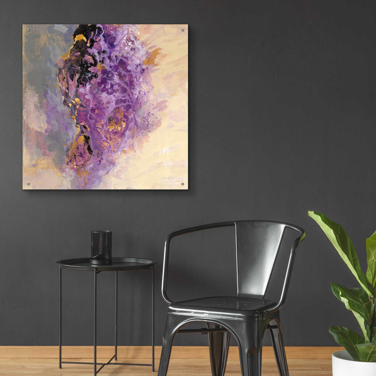 Epic Art 'Amethyst' by Silvia Vassileva, Acrylic Glass Wall Art,36x36