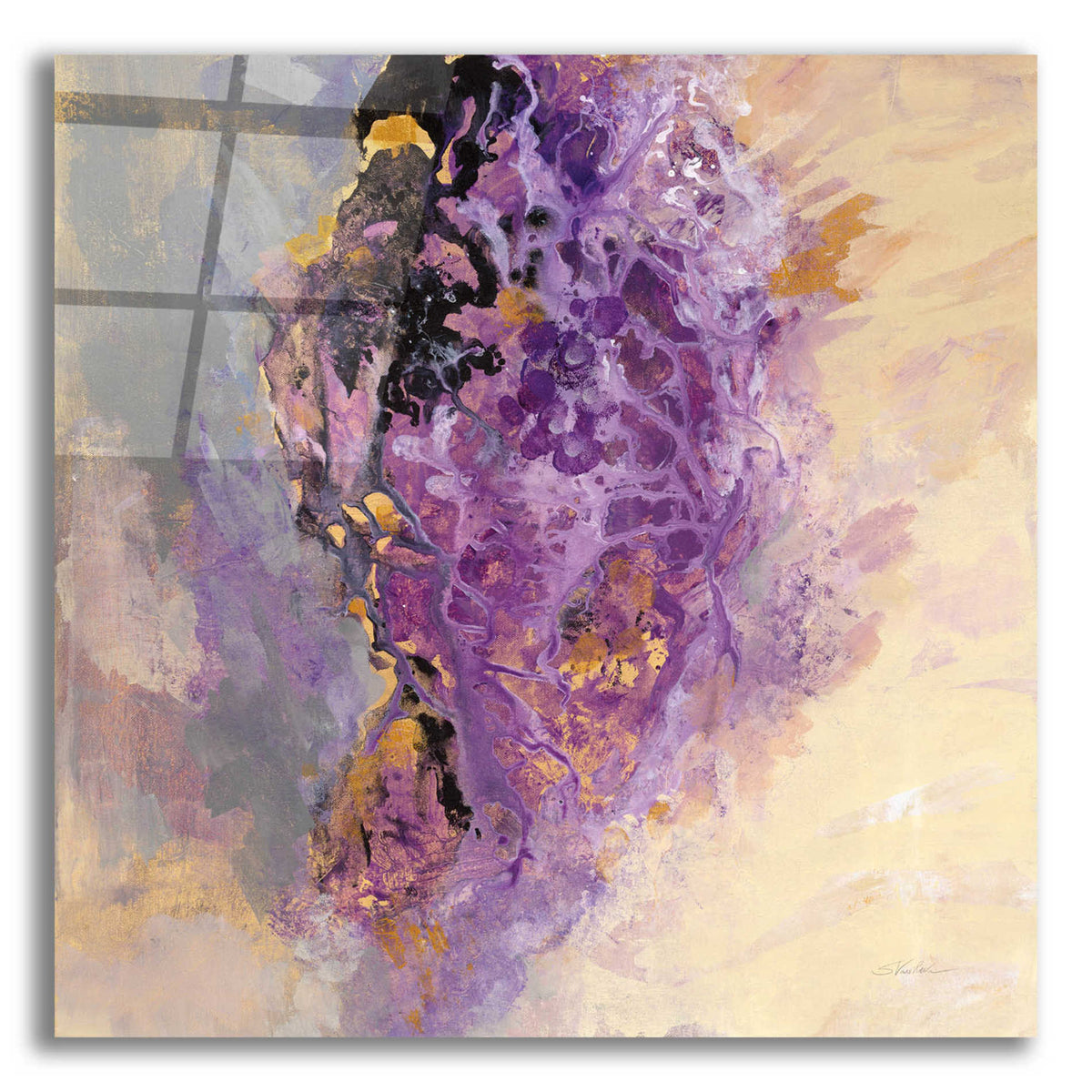 Epic Art 'Amethyst' by Silvia Vassileva, Acrylic Glass Wall Art