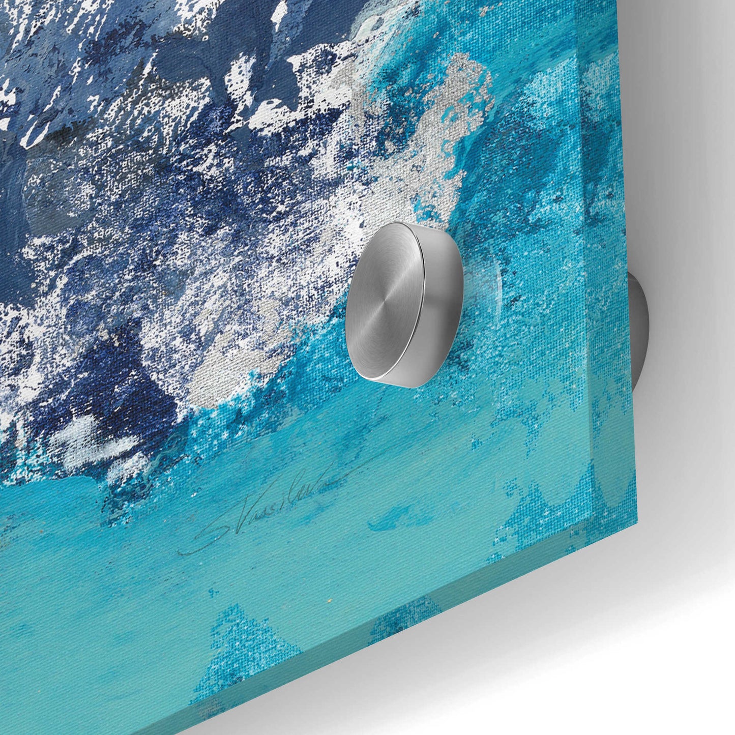 Epic Art 'Turquoise' by Silvia Vassileva, Acrylic Glass Wall Art,24x24