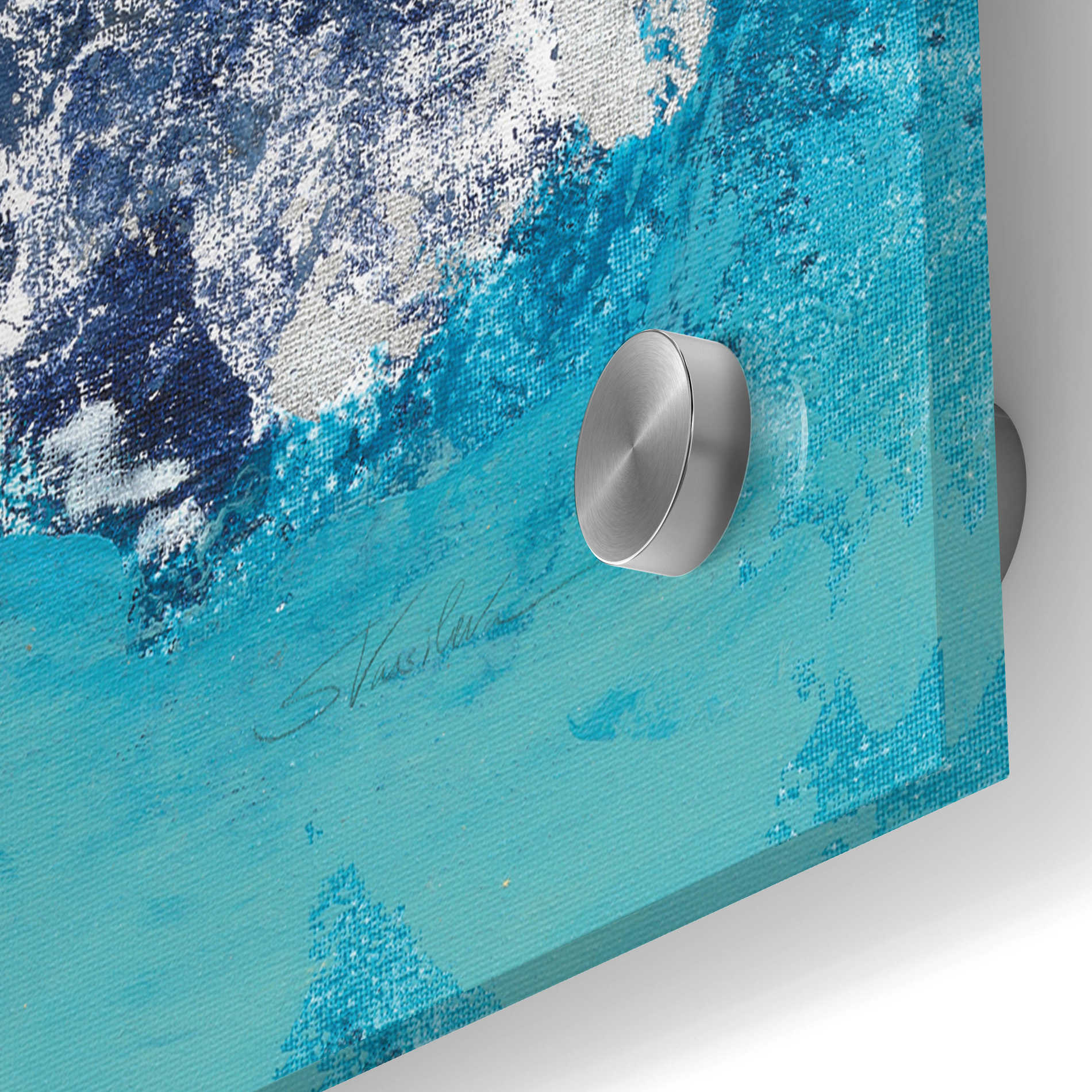 Epic Art 'Turquoise' by Silvia Vassileva, Acrylic Glass Wall Art,36x36