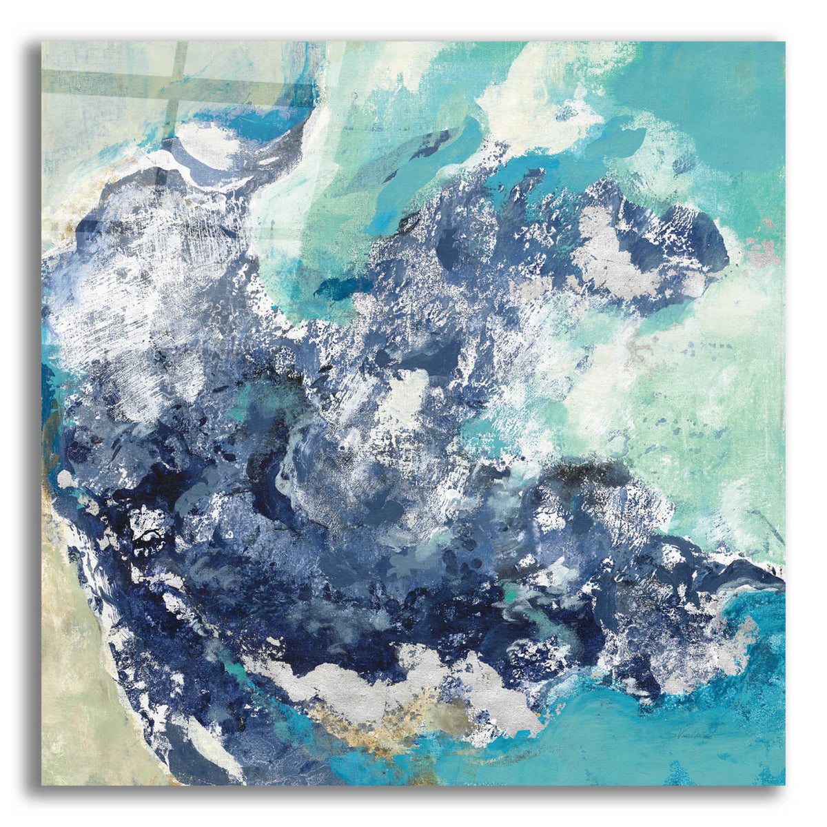 Epic Art 'Turquoise' by Silvia Vassileva, Acrylic Glass Wall Art