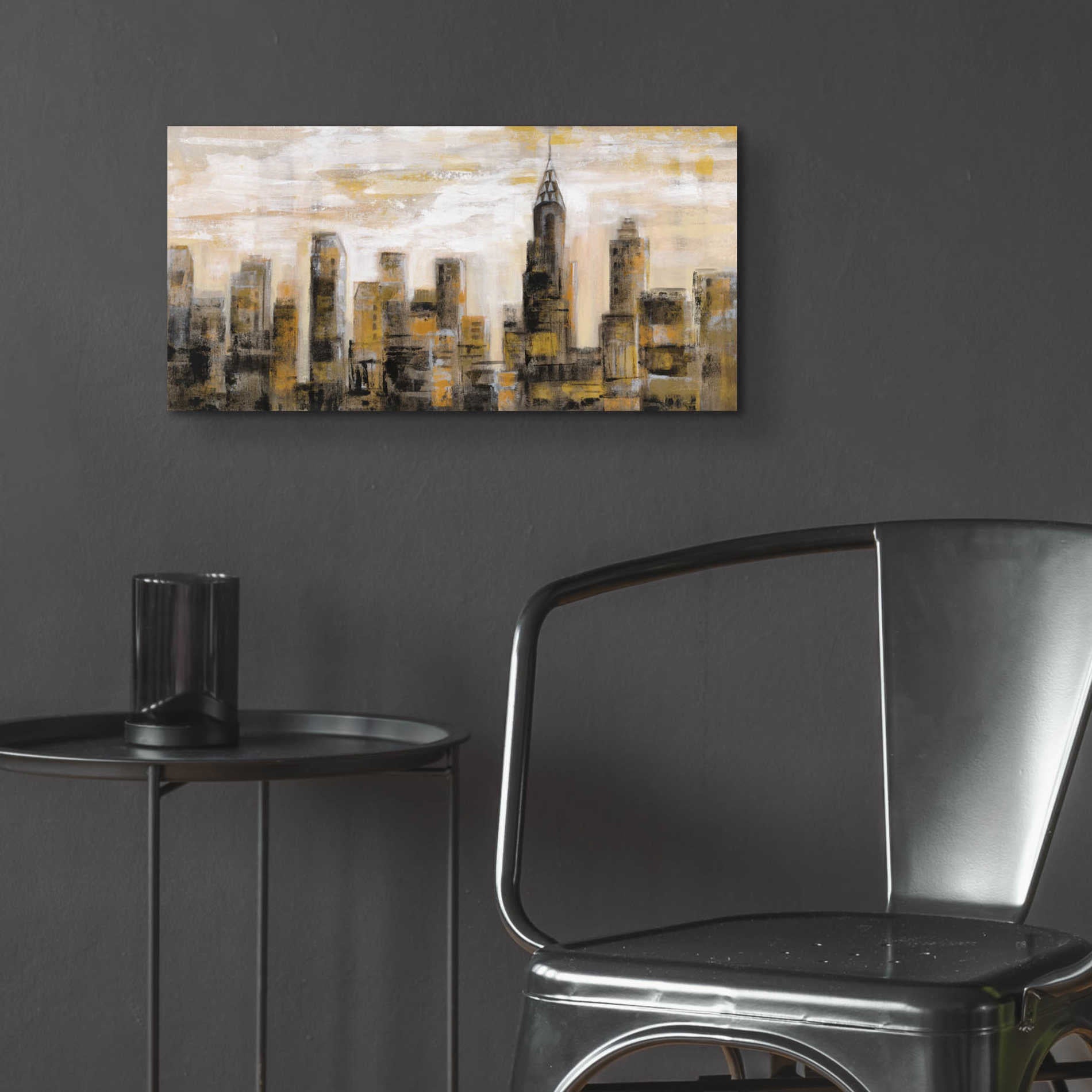Epic Art 'Manhattan Skyline' by Silvia Vassileva, Acrylic Glass Wall Art,24x12