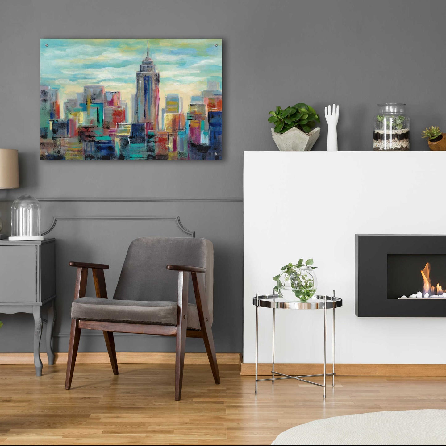 Epic Art 'Colorful Day in Manhattan' by Silvia Vassileva, Acrylic Glass Wall Art,36x24