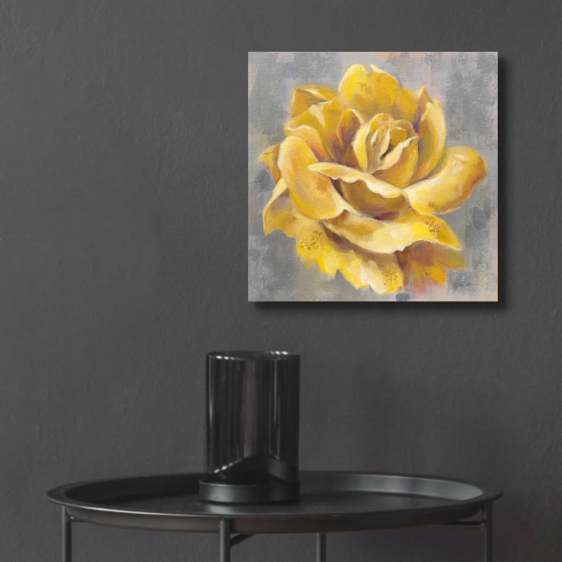 Epic Art 'Yellow Roses I' by Silvia Vassileva, Acrylic Glass Wall Art,12x12