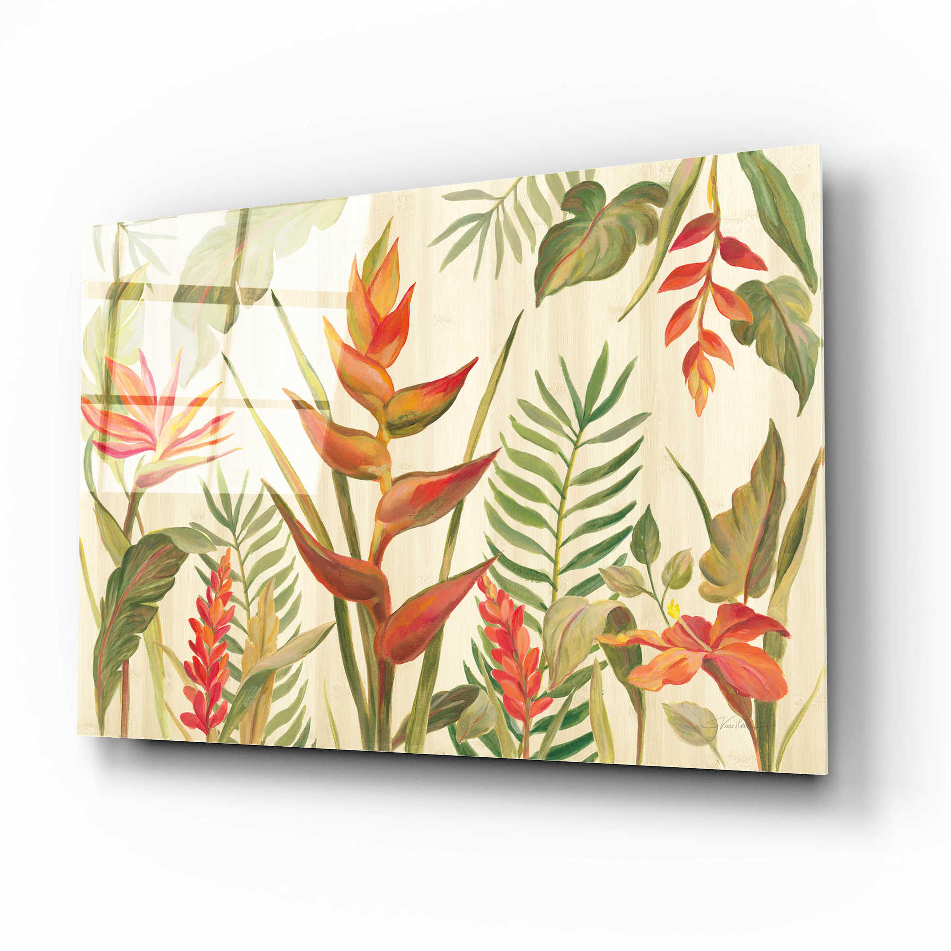 Epic Art 'Tropical Garden VII' by Silvia Vassileva, Acrylic Glass Wall Art,16x12
