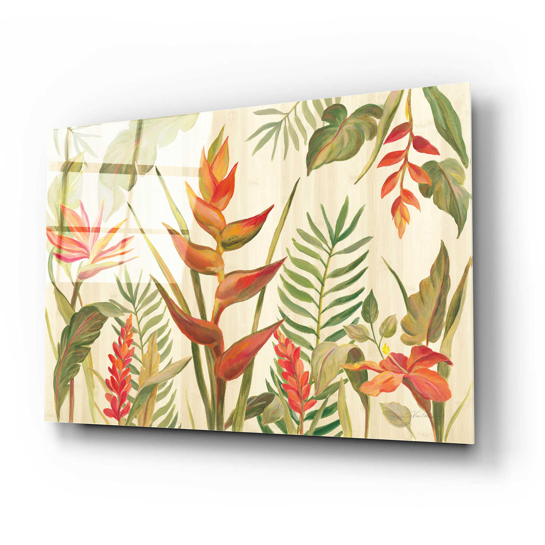 Epic Art 'Tropical Garden VII' by Silvia Vassileva, Acrylic Glass Wall Art,24x16