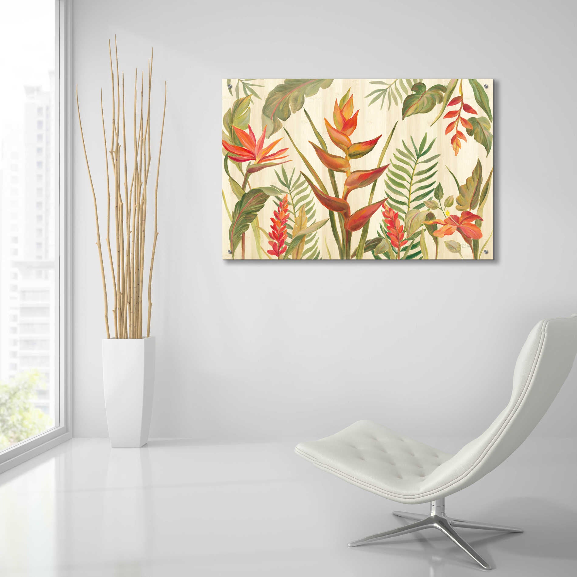 Epic Art 'Tropical Garden VII' by Silvia Vassileva, Acrylic Glass Wall Art,36x24