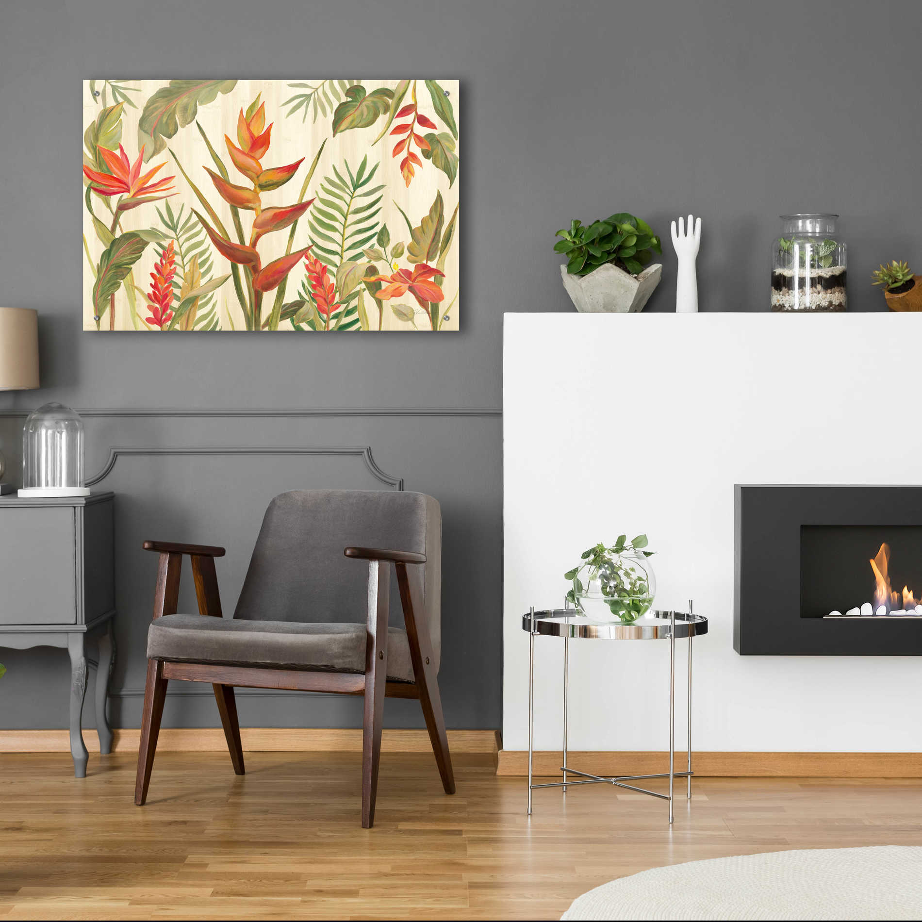 Epic Art 'Tropical Garden VII' by Silvia Vassileva, Acrylic Glass Wall Art,36x24