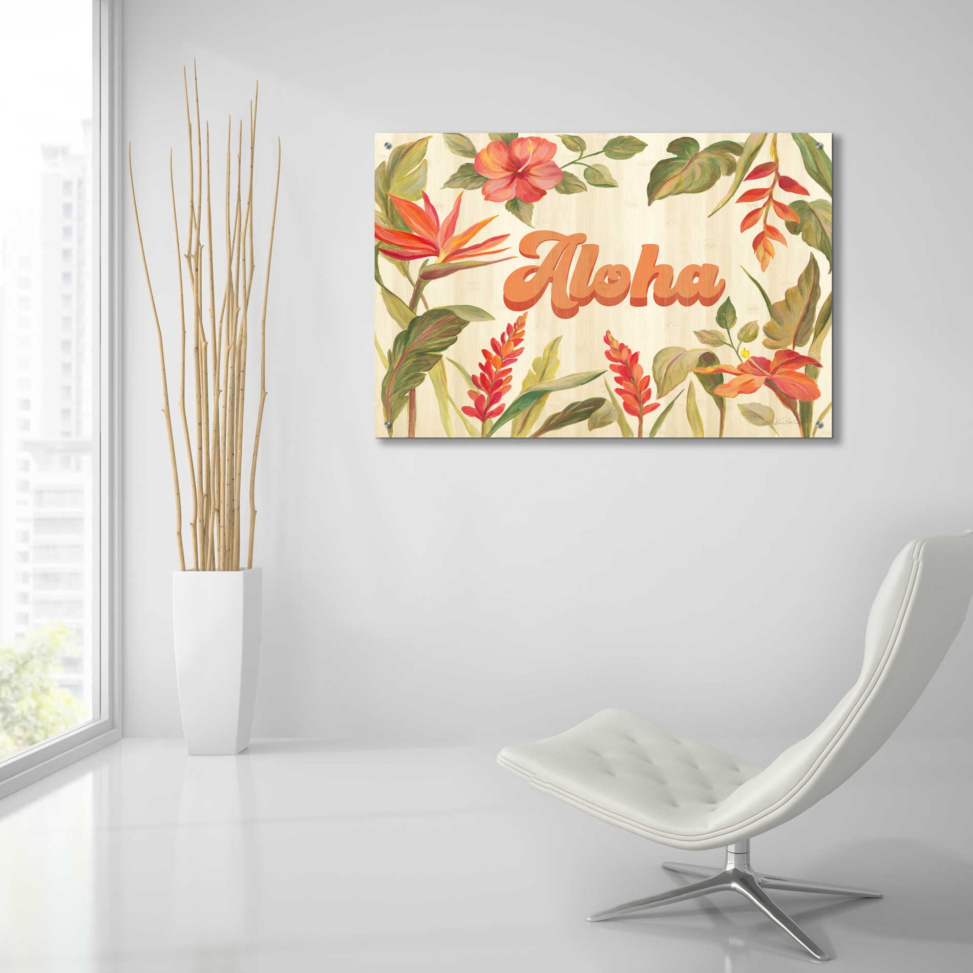 Epic Art 'Tropical Garden VIII' by Silvia Vassileva, Acrylic Glass Wall Art,36x24