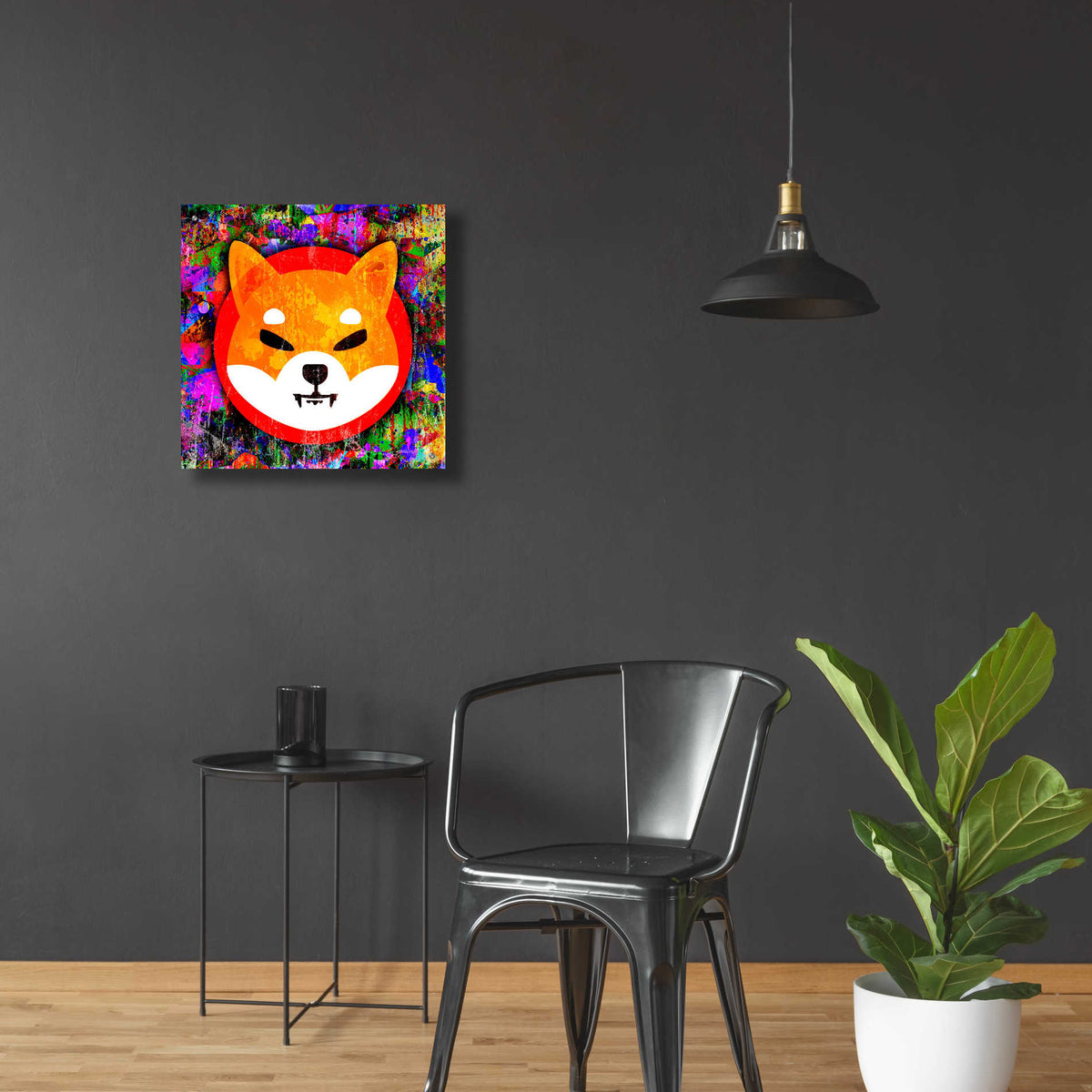 Epic Art 'SHIB Shiba Inu Crypto,' Acrylic Glass Wall Art,24x24