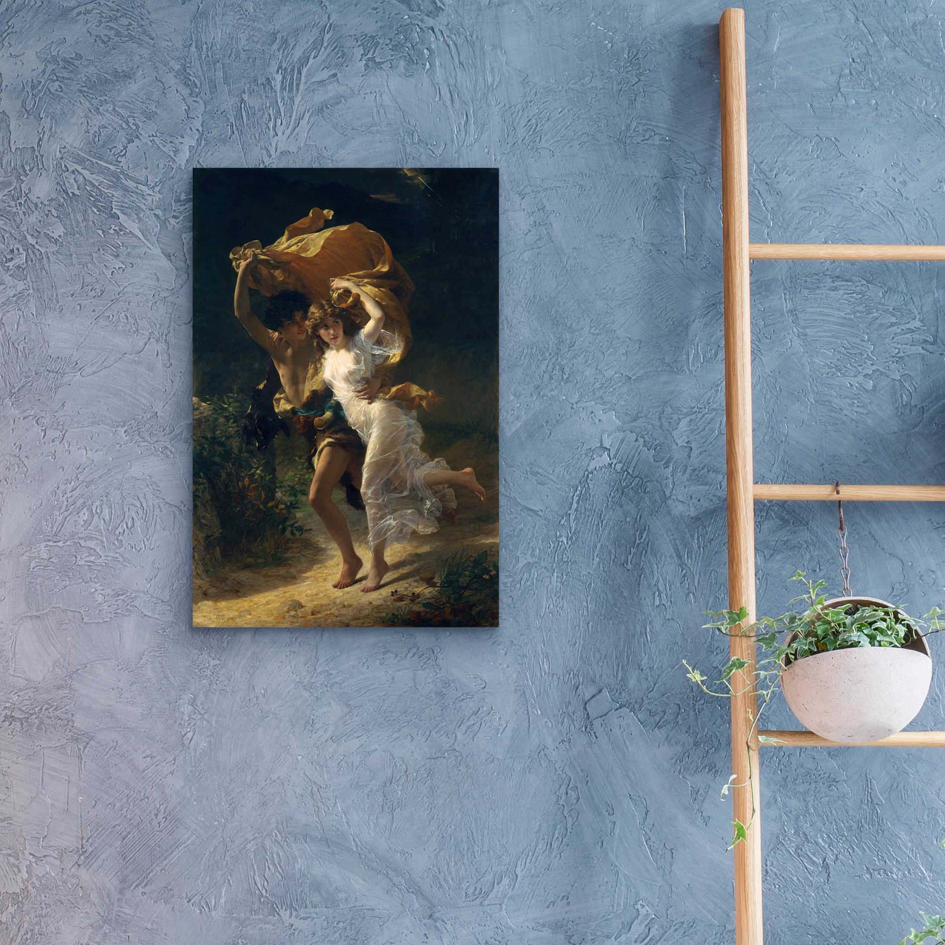 Epic Art 'The Storm' by Pierre Auguste Cot, Acrylic Glass Wall Art,16x24
