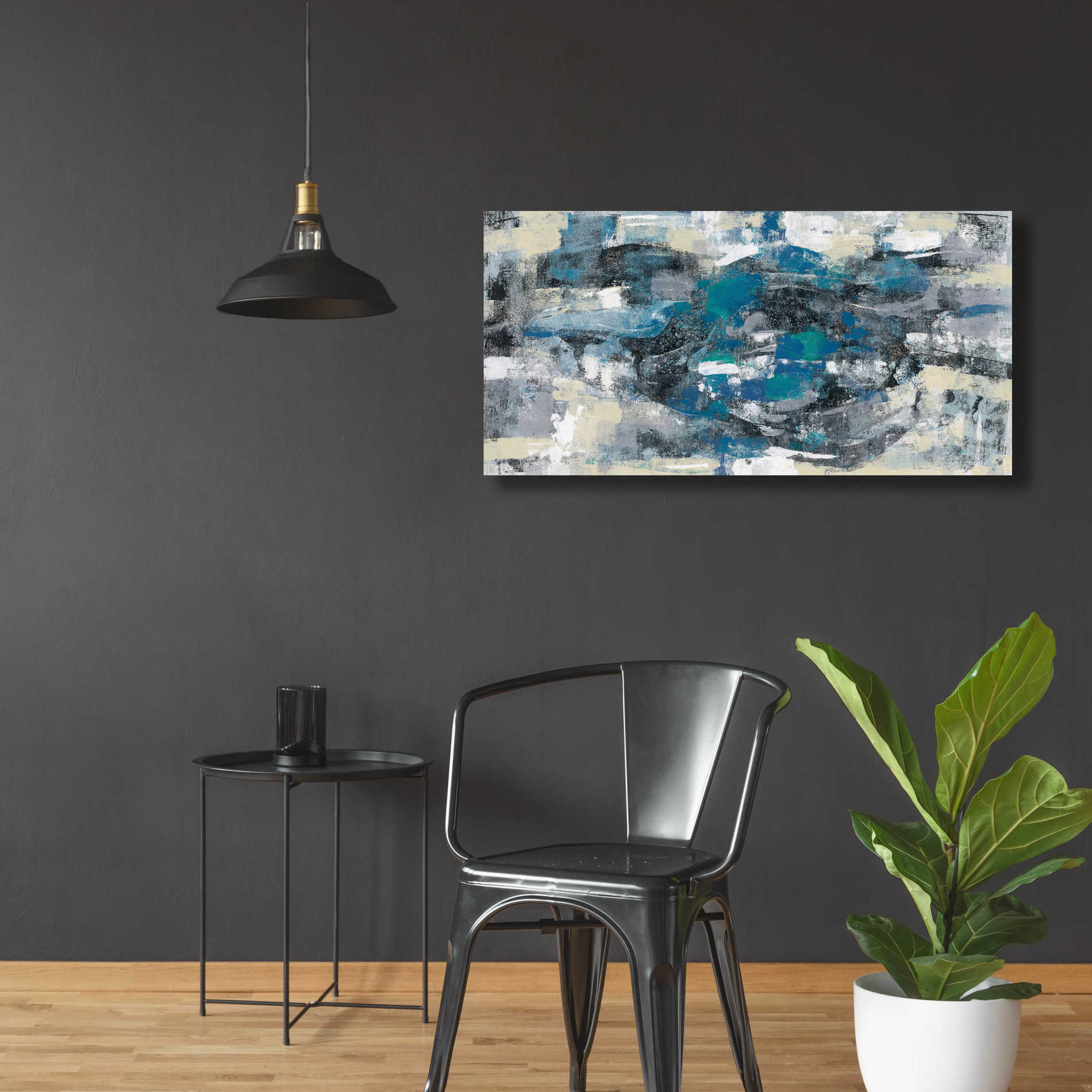 Epic Art 'Moonlight Splash' by Silvia Vassileva, Acrylic Glass Wall Art,48x24