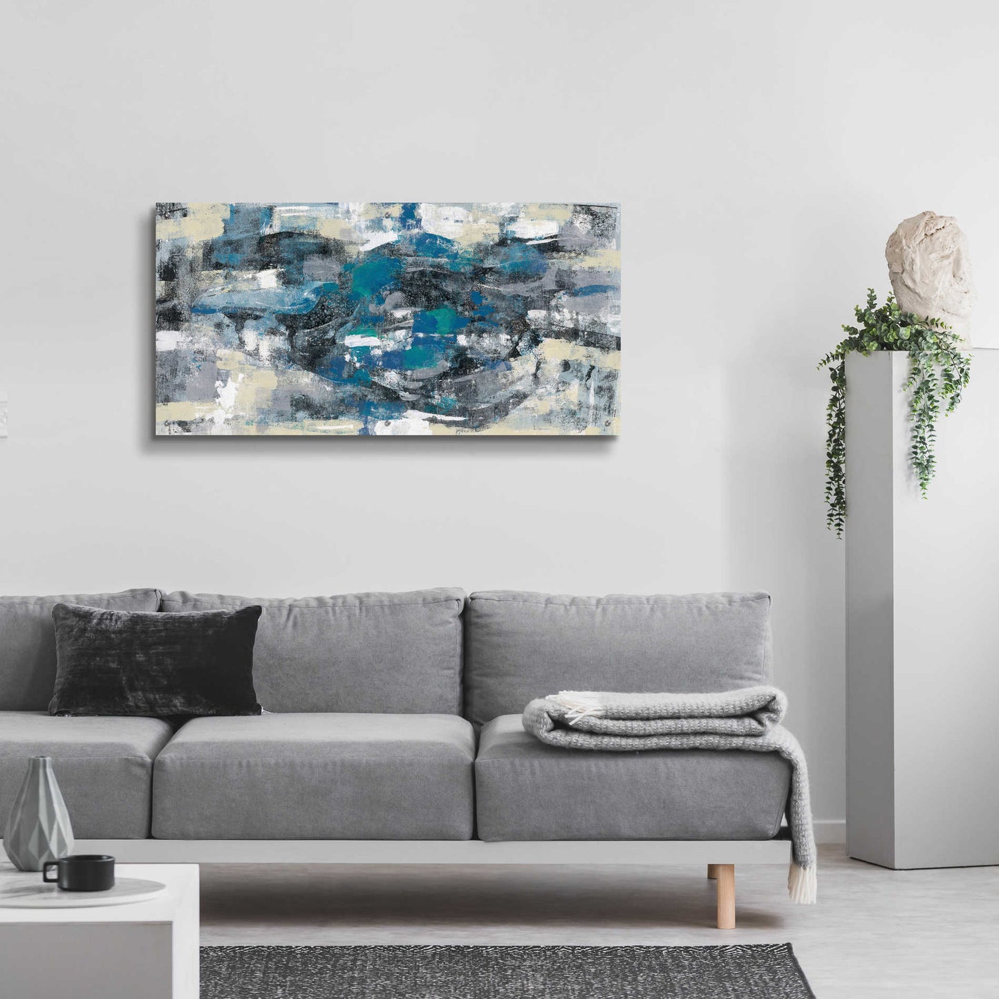 Epic Art 'Moonlight Splash' by Silvia Vassileva, Acrylic Glass Wall Art,48x24