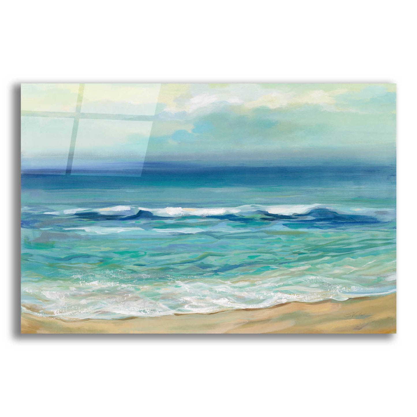 Epic Art 'Seaside Sunrise' by Silvia Vassileva, Acrylic Glass Wall Art,16x12